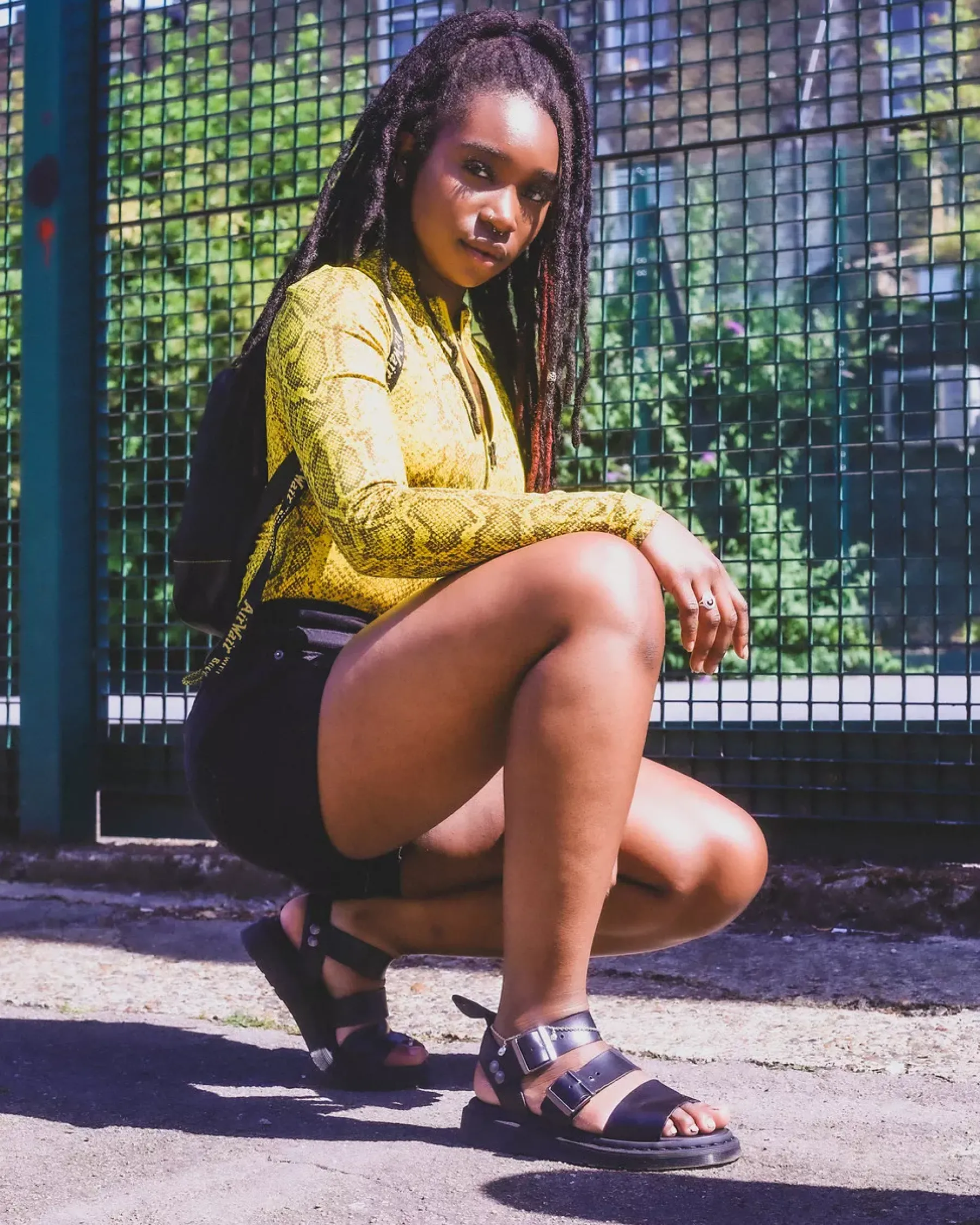 Sandals|Sandals>Dr. Martens Gryphon Brando Leather Gladiator Sandals Black — Brando