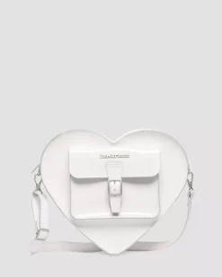 Accessories|Bags>Dr. Martens Heart Shaped Leather Backpack White — Kiev