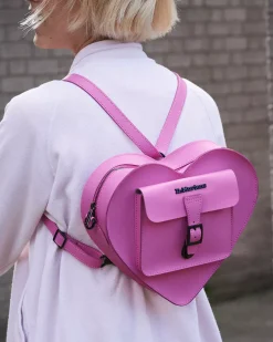 Accessories|Bags>Dr. Martens Heart Shaped Leather Backpack THRIFT PINK — Kiev