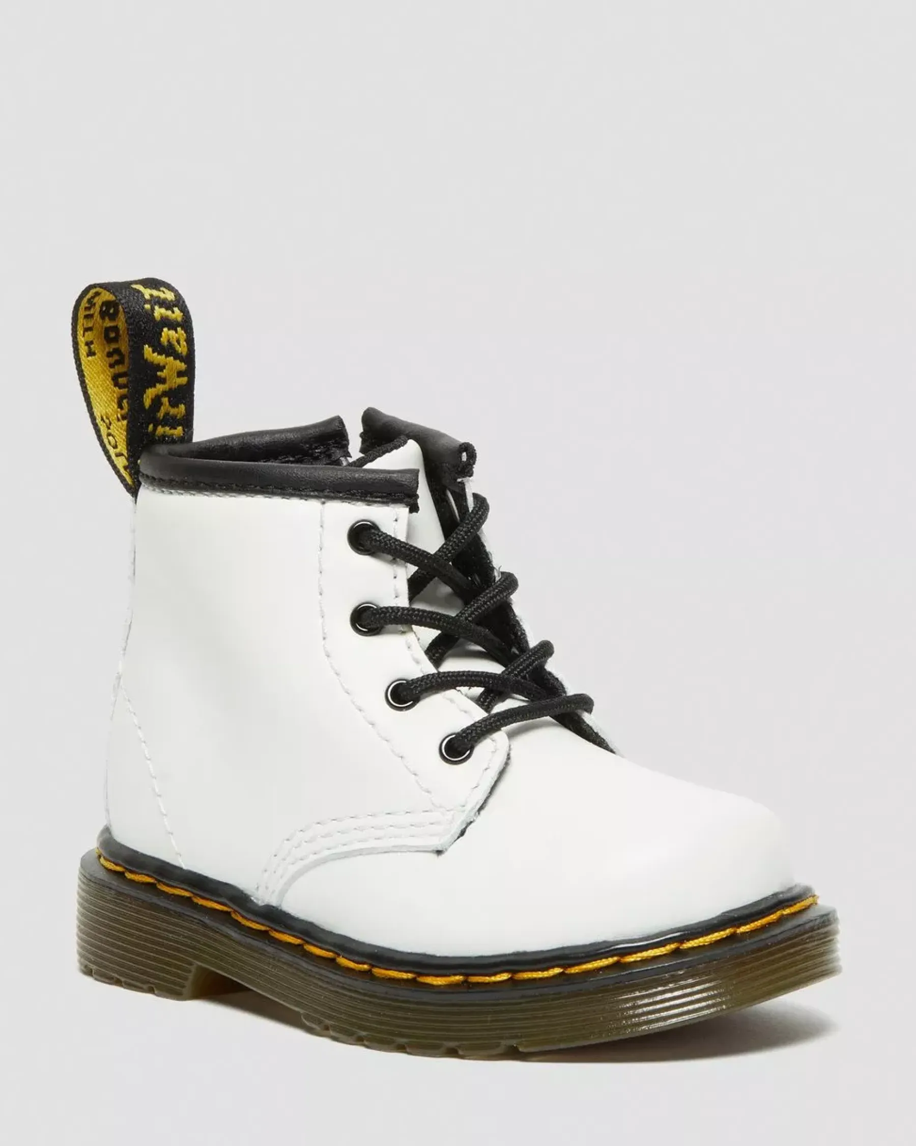 Infant / 0-1 Years|Boots>Dr. Martens Infant 1460 Leather Lace Up Boots White — Romario