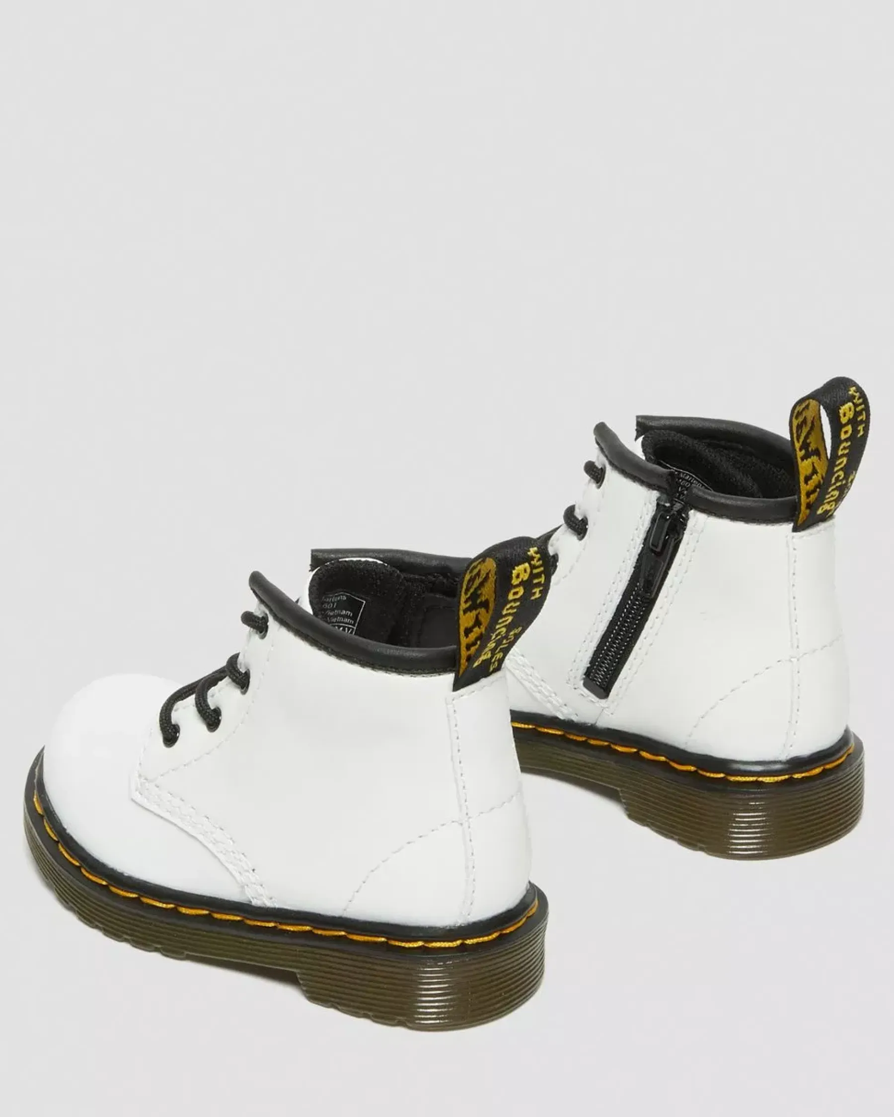 Infant / 0-1 Years|Boots>Dr. Martens Infant 1460 Leather Lace Up Boots White — Romario