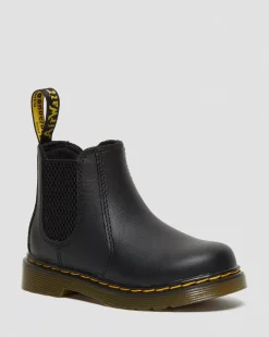 Infant / 0-1 Years|Toddler / 2-4 Years>Dr. Martens Infant/Toddler 2976 Softy T Leather Chelsea Boots Black — Softy T