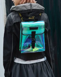 Accessories|Bags>Dr. Martens Iridescent PU Mini Backpack Multi+Black