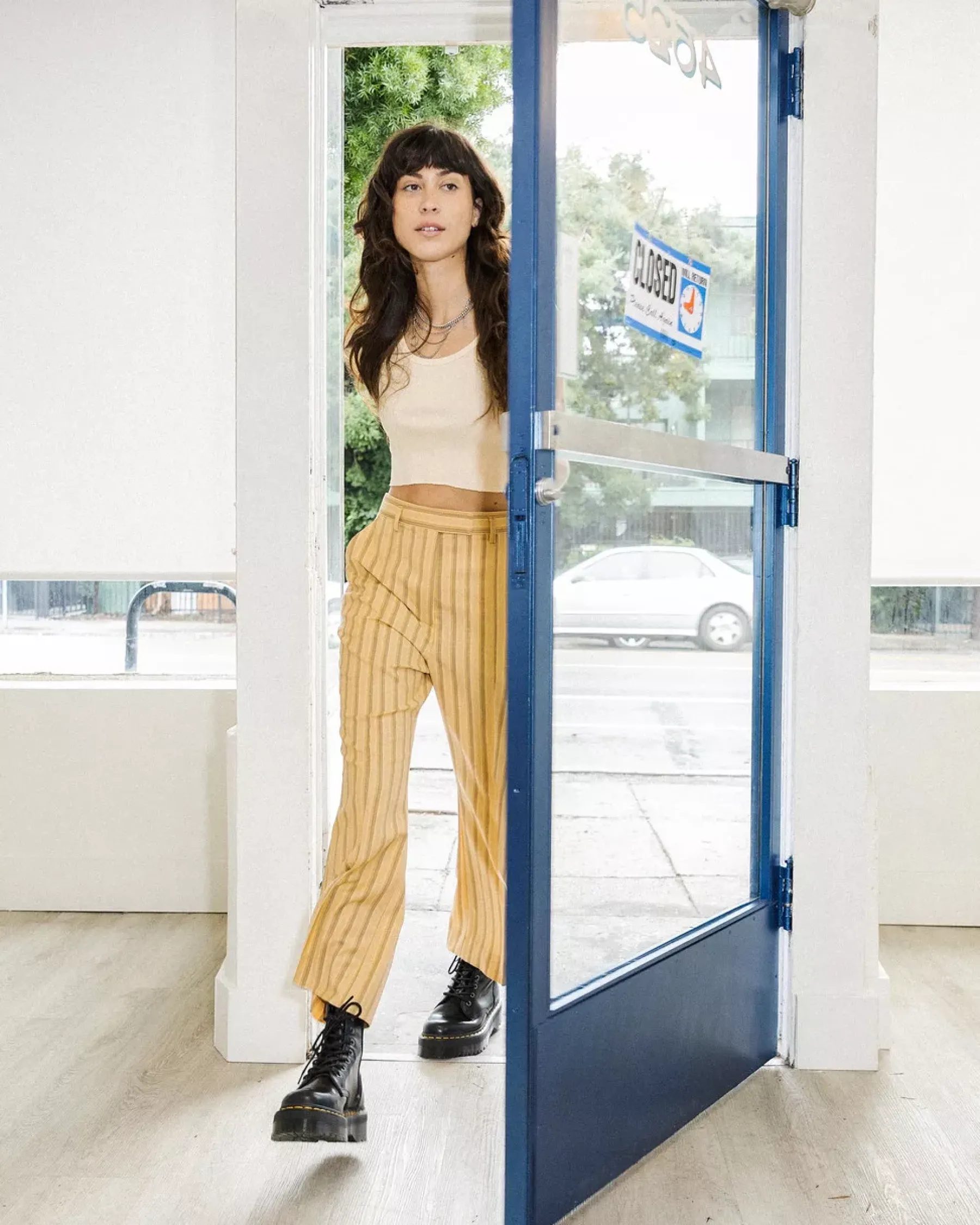 Bestsellers|Ankle Boots>Dr. Martens Jadon Boot Smooth Leather Platforms Black — Polished Smooth