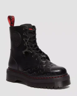 Platform Boots|Ankle Boots>Dr. Martens Jadon Boot WB Blade Runner Leather Platforms Black