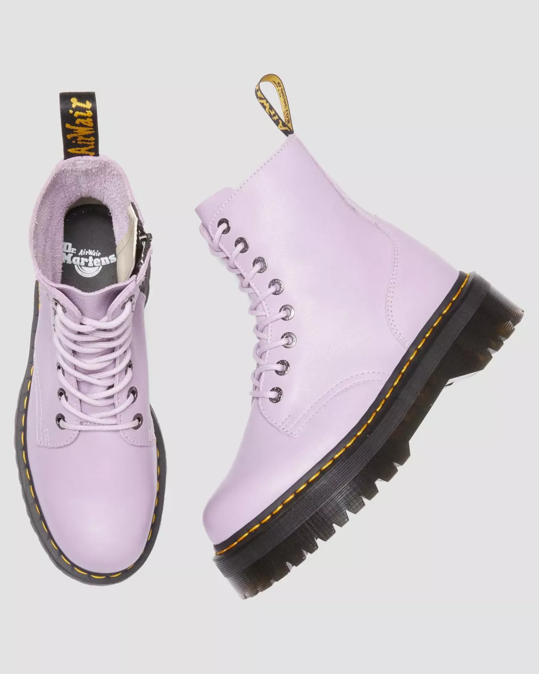 Sale|Platform Boots>Dr. Martens Jadon III Boot Pisa Leather Platforms Lilac — Pisa