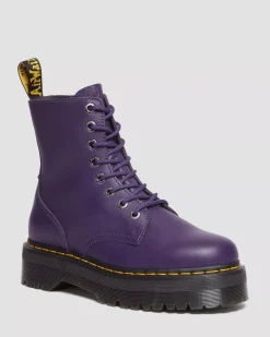 Sale|Platform Boots>Dr. Martens Jadon III Boot Pisa Leather Platforms RICH PURPLE — Pisa