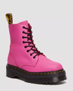Platform Boots|Ankle Boots>Dr. Martens Jadon III Boot Pisa Leather Platforms THRIFT PINK — Pisa