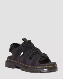 Sandals|Sandals>Dr. Martens Jericho Leather & Neoprene Hybrid Sandals Black