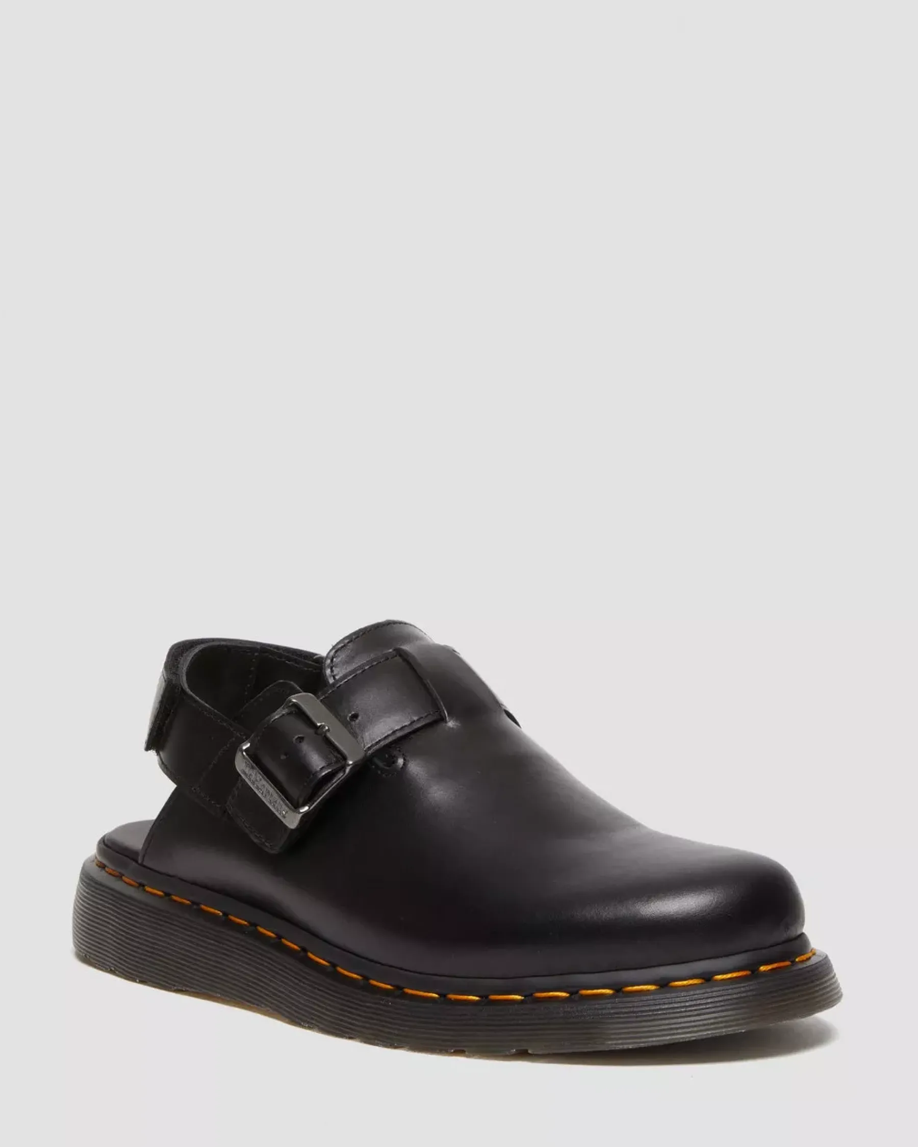 Mules & Slides|Shoes>Dr. Martens Jorge II Brando Leather Slingback Mules Black — Brando