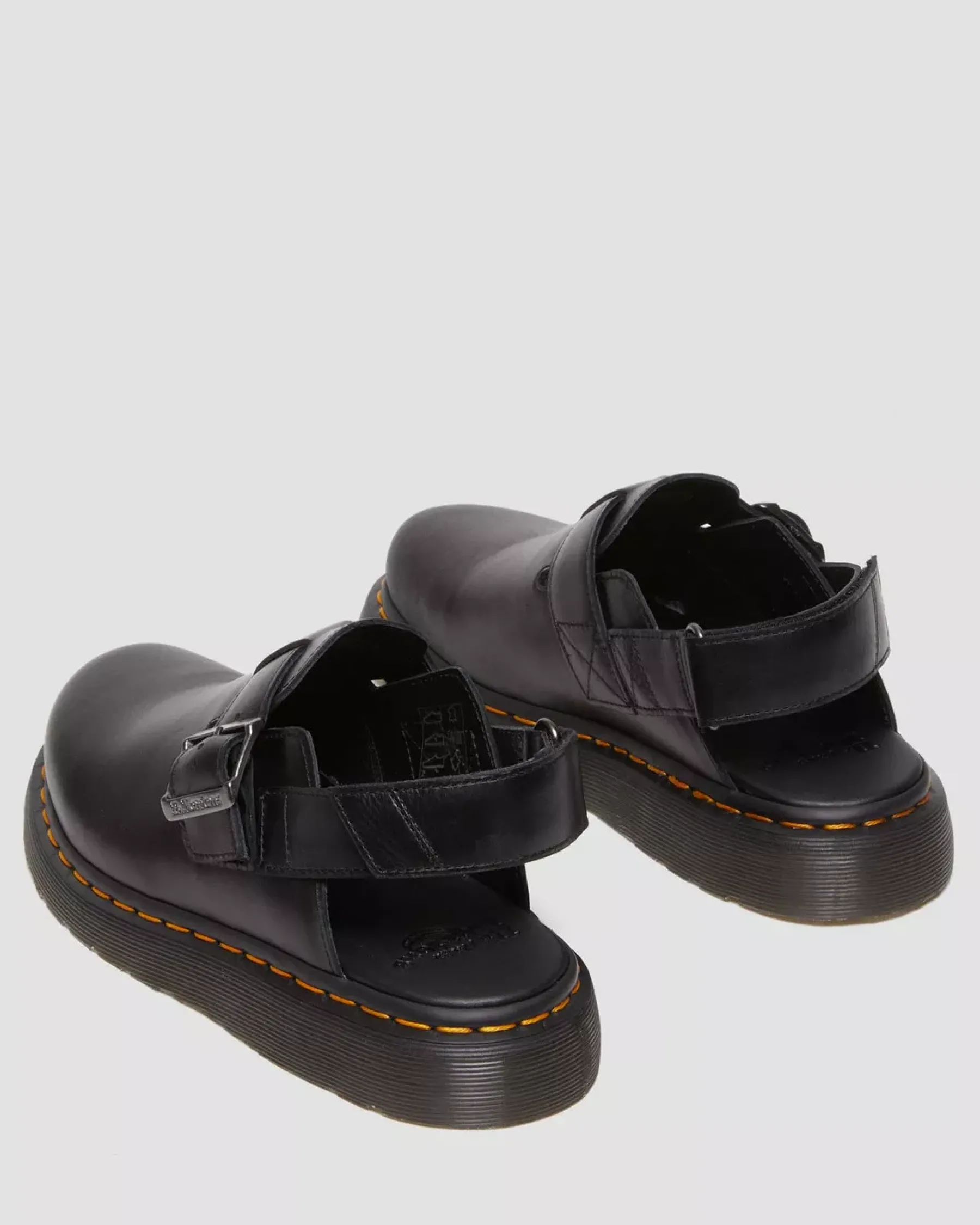 Mules & Slides|Shoes>Dr. Martens Jorge II Brando Leather Slingback Mules Black — Brando