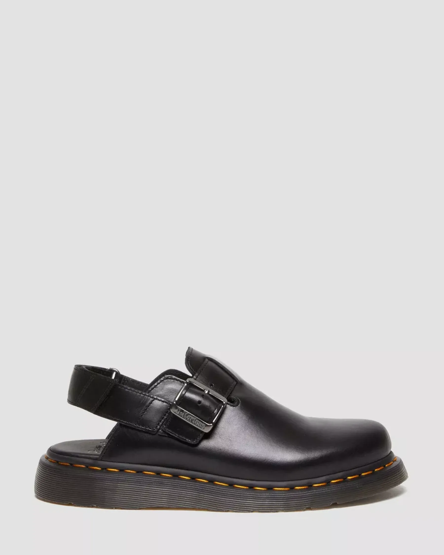 Mules & Slides|Shoes>Dr. Martens Jorge II Brando Leather Slingback Mules Black — Brando