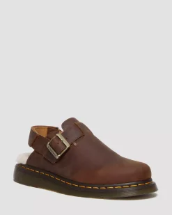 Sale|Originals>Dr. Martens Jorge II Faux Fur Lined Slingback Mules WARM TAN — Archive Pull Up