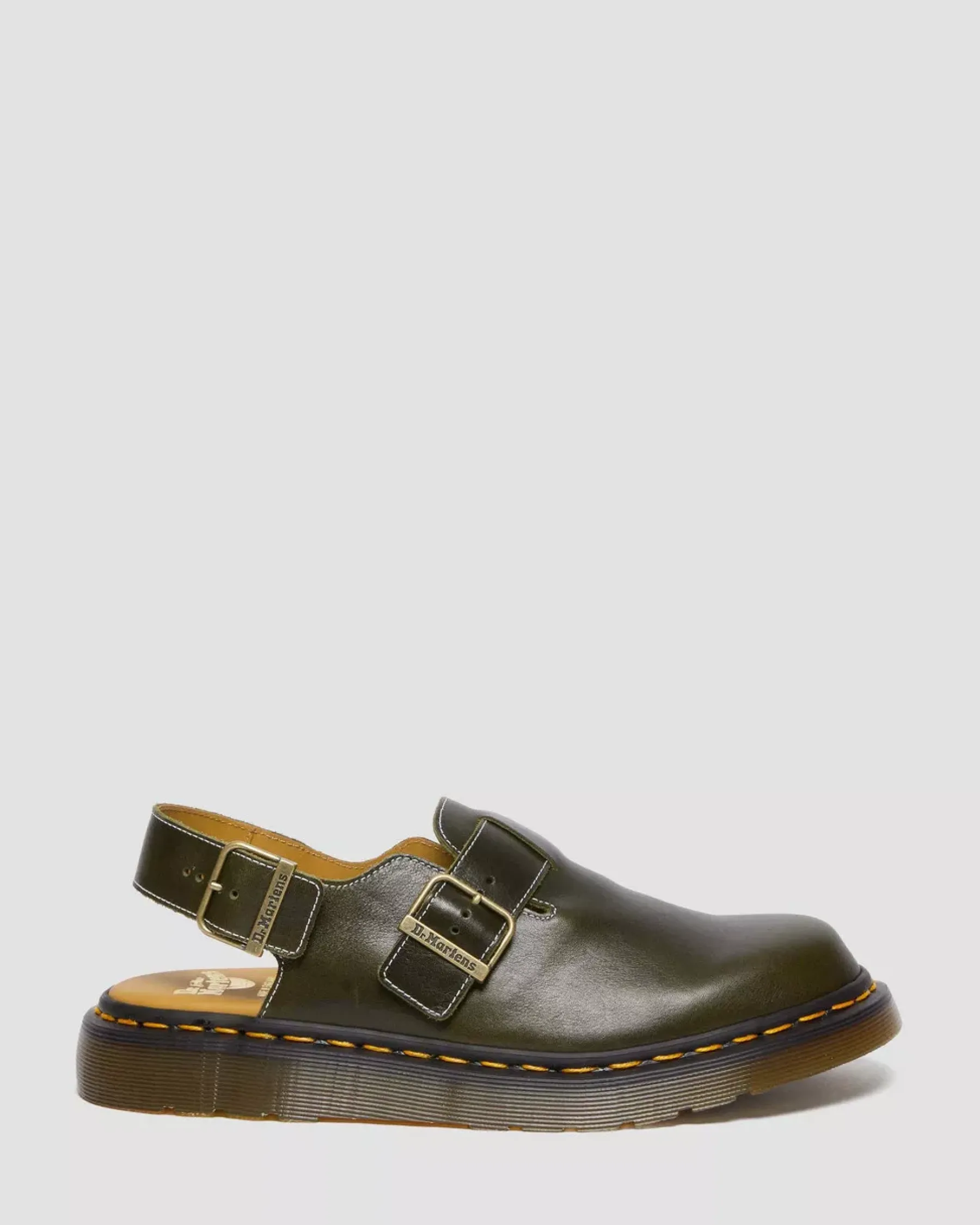 Sale|Originals>Dr. Martens Jorge Made in England Classic Leather Slingback Mules DARK GREEN