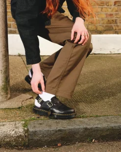 Mules & Slides|Sandals>Dr. Martens Jorge Made in England Leather Slingback Mules Black
