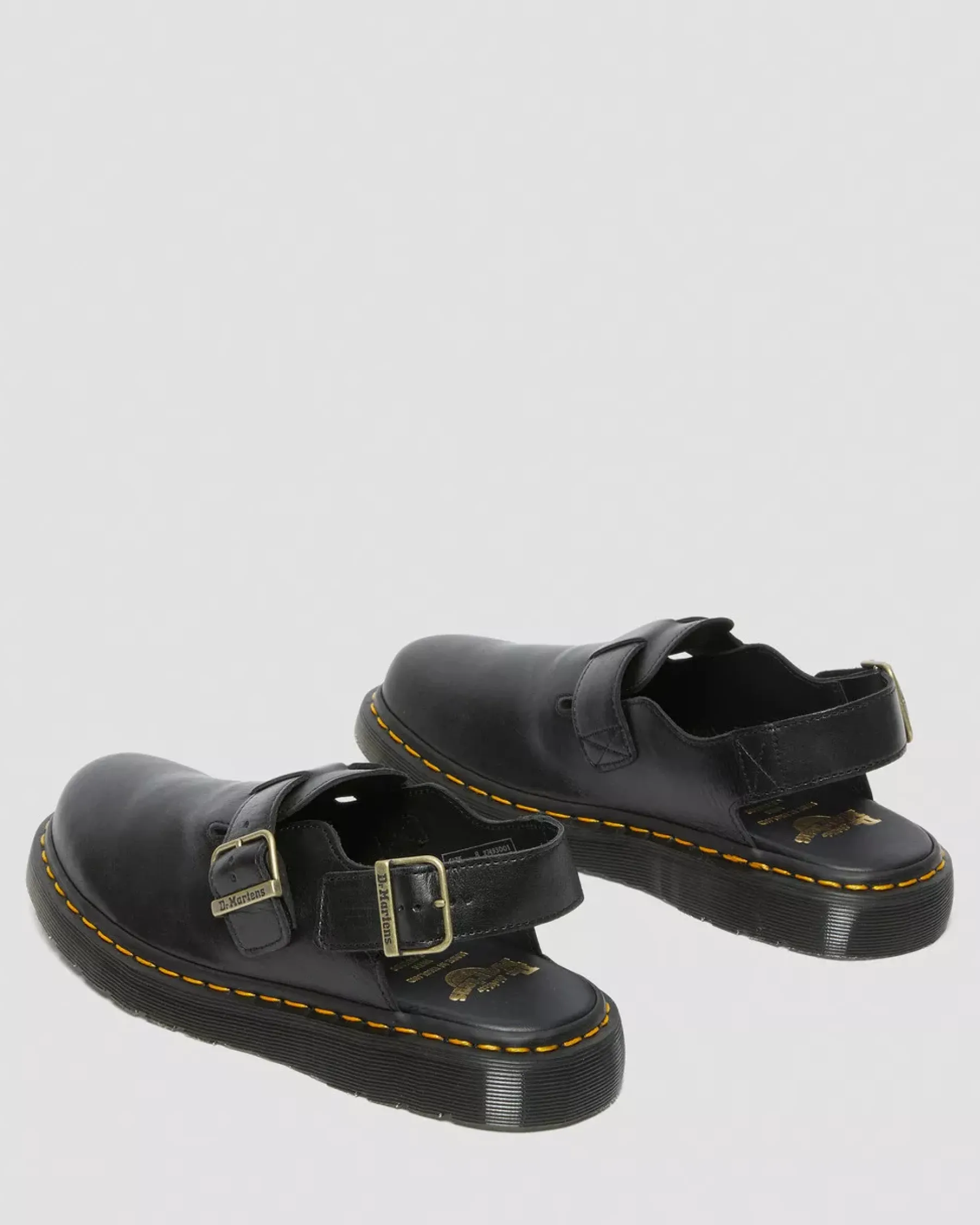 Mules & Slides|Sandals>Dr. Martens Jorge Made in England Leather Slingback Mules Black