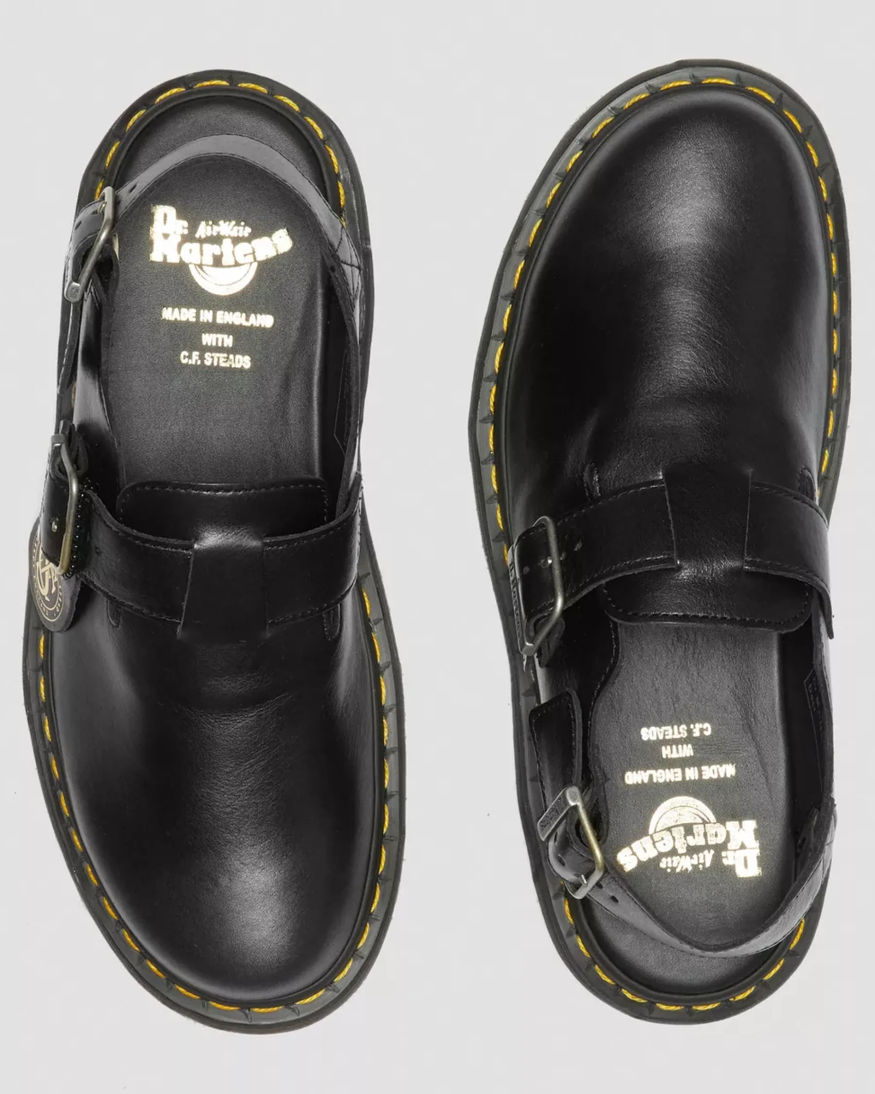 Mules & Slides|Sandals>Dr. Martens Jorge Made in England Leather Slingback Mules Black