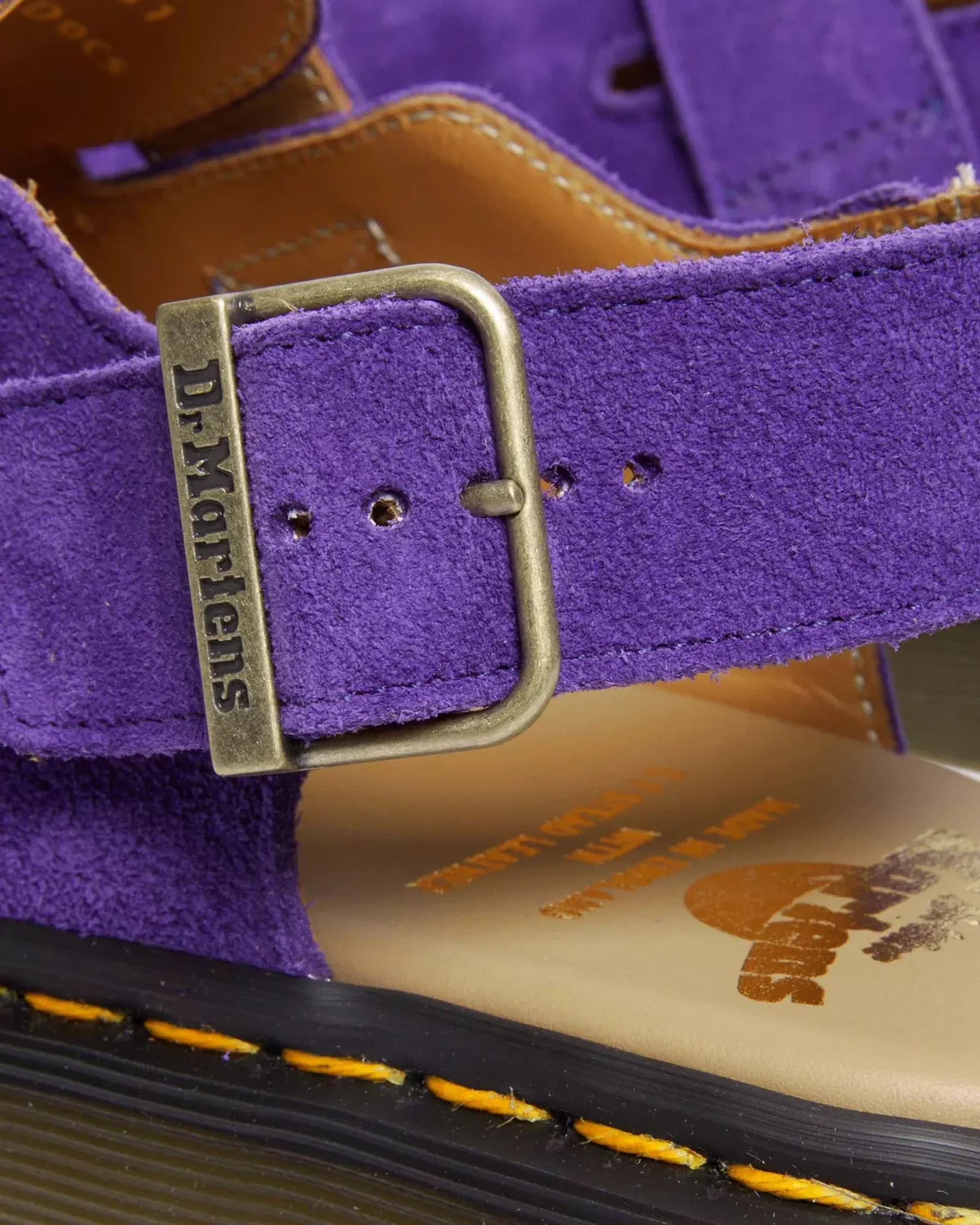 Sale|Originals>Dr. Martens Jorge Made in England Suede Slingback Mules Purple — Repello Calf Suede (Gum Oil)