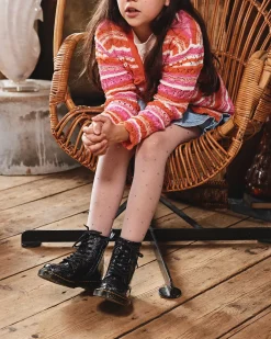 Glitter & Patent Boots|School Styles>Dr. Martens Junior 1460 Glitter Lace Up Boots Black — Cosmic Glitter