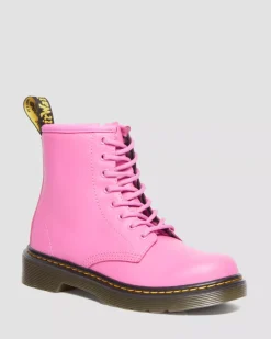Sale|School Styles>Dr. Martens Junior 1460 Leather Lace Up Boots THRIFT PINK — Romario