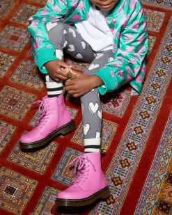 Sale|School Styles>Dr. Martens Junior 1460 Leather Lace Up Boots THRIFT PINK — Romario