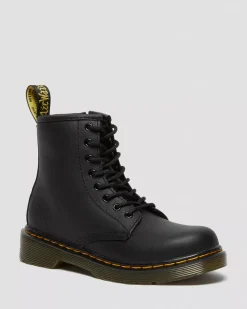 School Styles|Junior / 5-7 Years>Dr. Martens Junior 1460 Softy T Leather Lace Up Boots Black — Softy T
