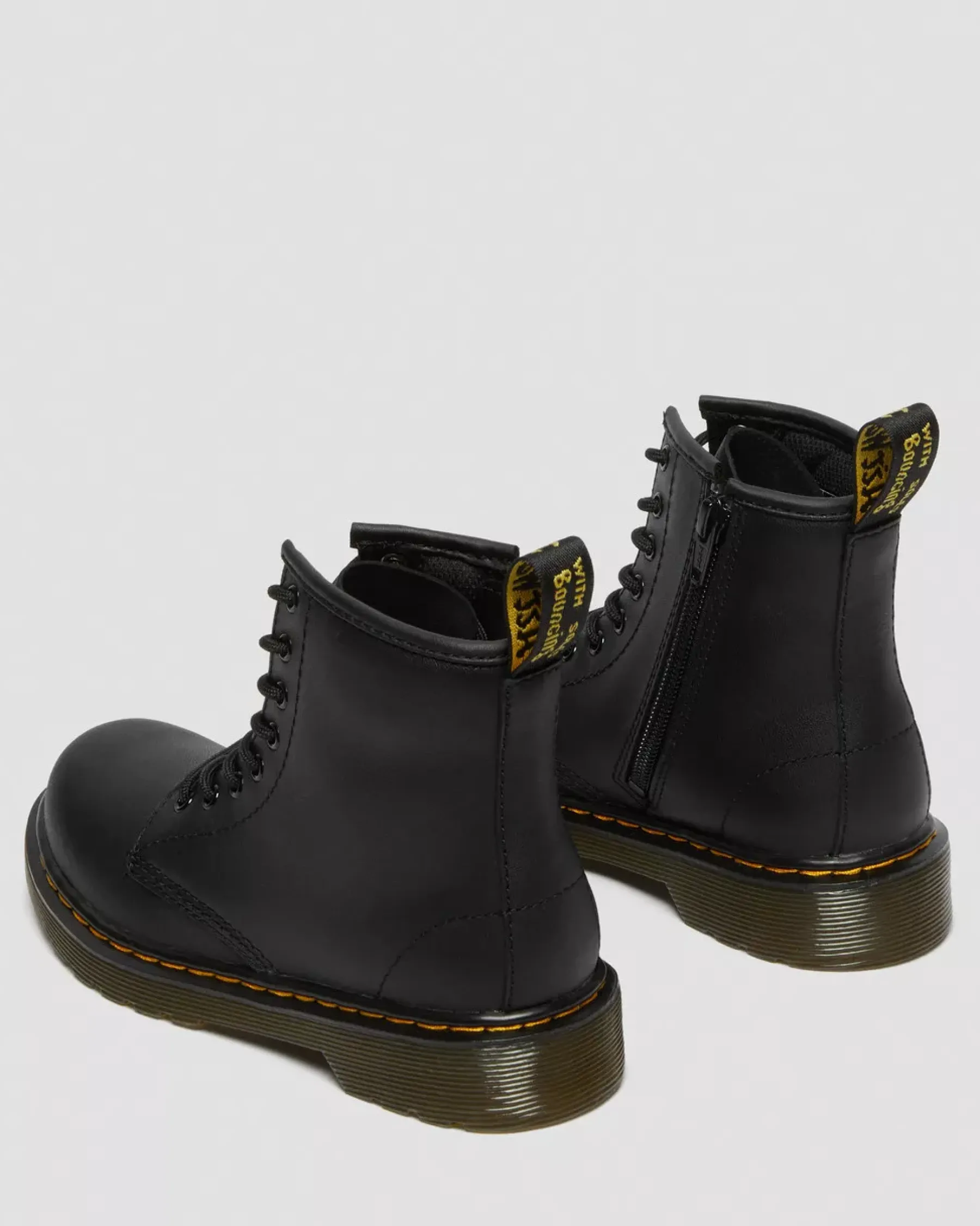 School Styles|Junior / 5-7 Years>Dr. Martens Junior 1460 Softy T Leather Lace Up Boots Black — Softy T