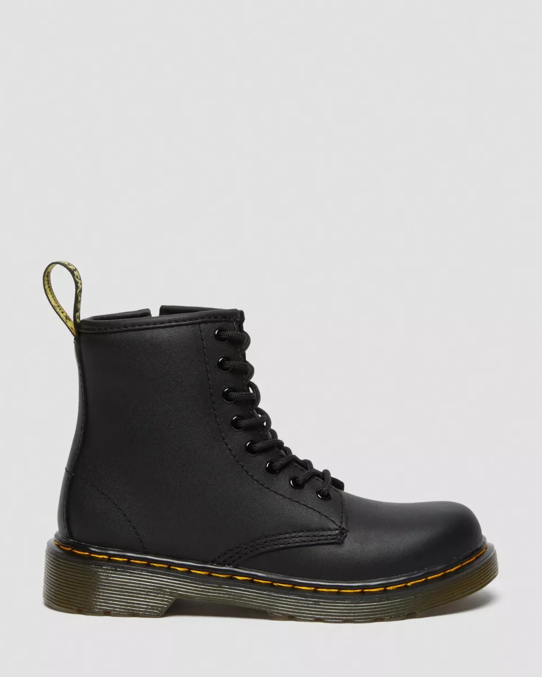 School Styles|Junior / 5-7 Years>Dr. Martens Junior 1460 Softy T Leather Lace Up Boots Black — Softy T