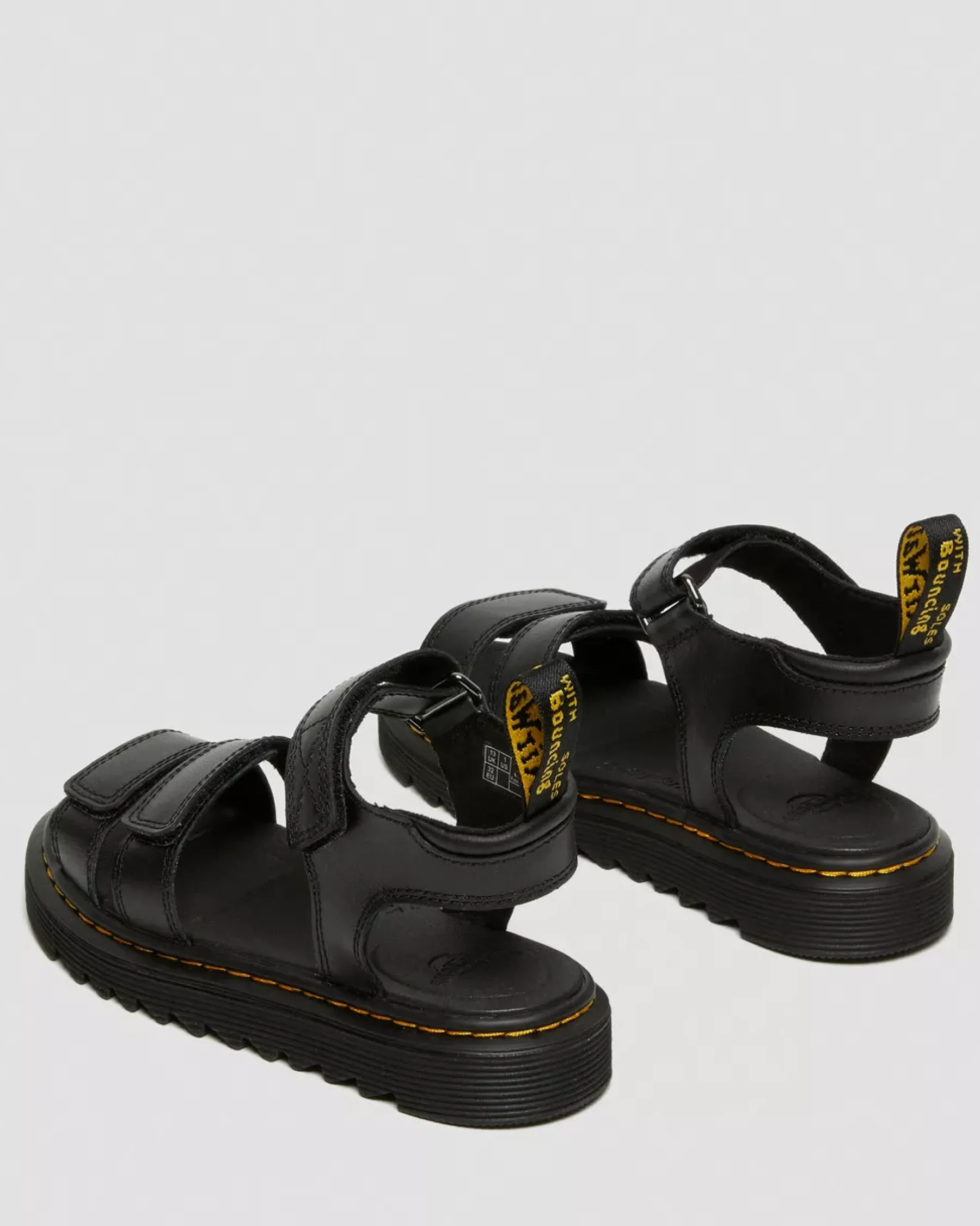 Junior / 5-7 Years|Sandals>Dr. Martens Junior Klaire Leather Strap Sandals Black — T Lamper