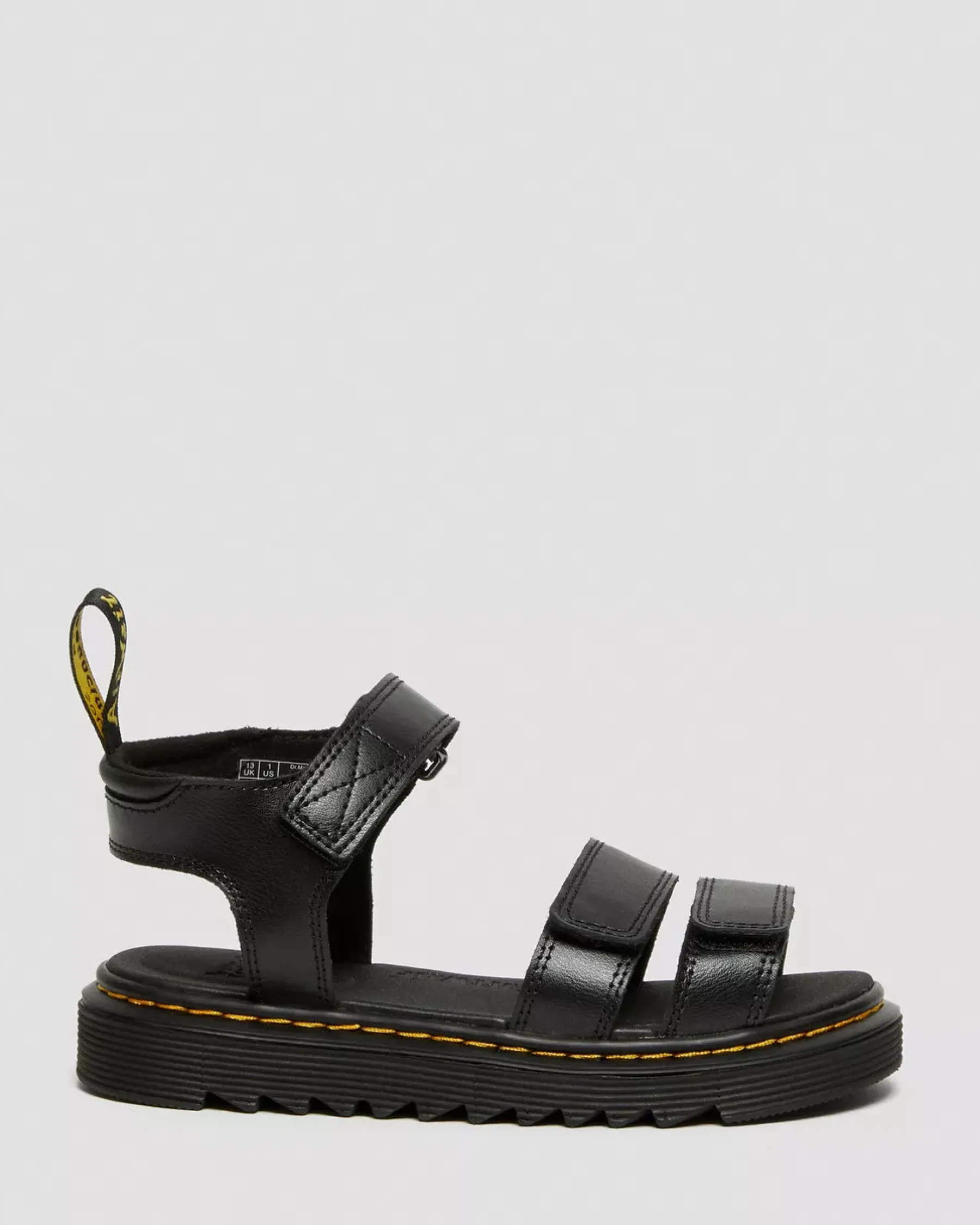 Junior / 5-7 Years|Sandals>Dr. Martens Junior Klaire Leather Strap Sandals Black — T Lamper