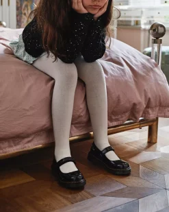 Glitter & Patent Boots|School Styles>Dr. Martens Junior Maccy Patent Leather Mary Jane Shoes Black — Patent Leather
