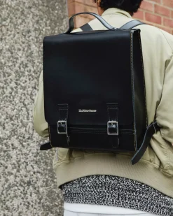 Accessories|Bags>Dr. Martens Leather Box Backpack Black — Kiev
