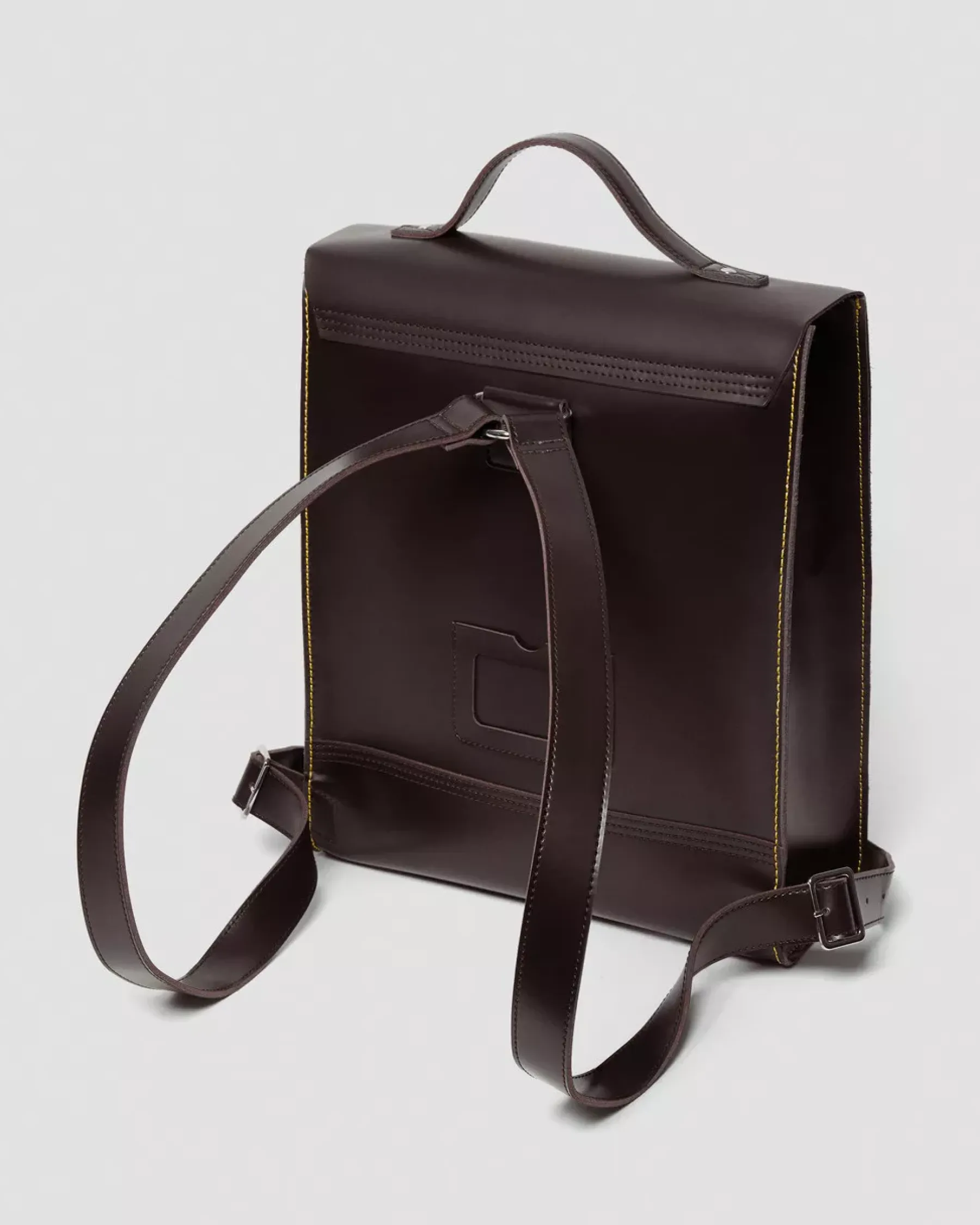 Accessories|Bags>Dr. Martens Leather Box Backpack Burgundy — Kiev