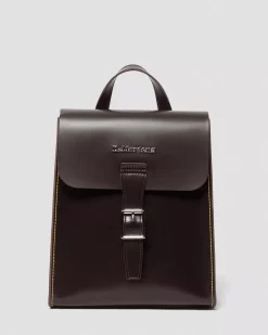Accessories|Bags>Dr. Martens Leather Mini Backpack Burgundy — Smooth+Kiev