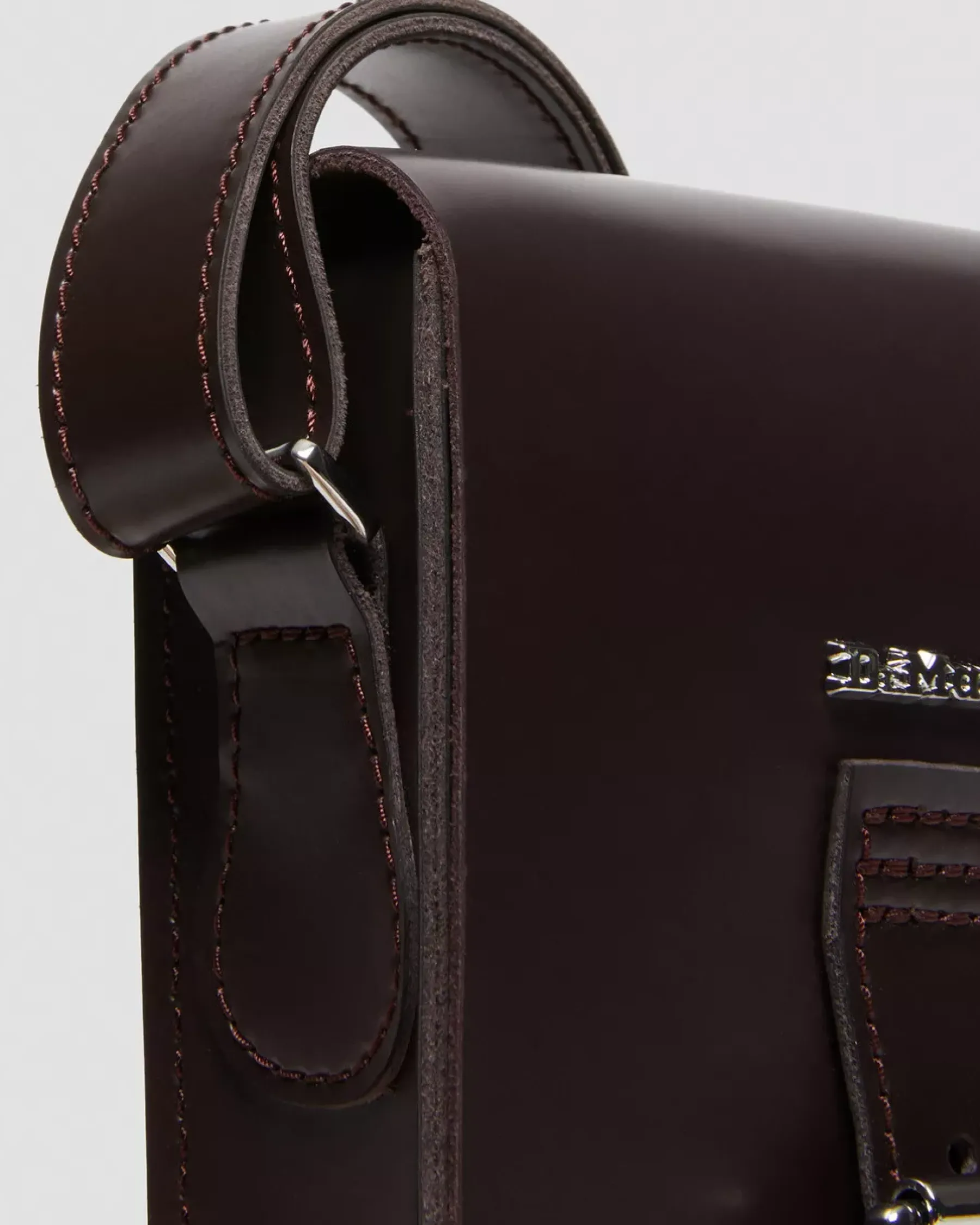 Accessories|Bags>Dr. Martens Leather Vertical Crossbody Bag Burgundy — Kiev & Smooth