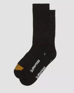 Socks|Accessories>Dr. Martens Lightweight Tech Organic Cotton Socks Black — Organic Cotton Blend