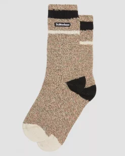 Socks|Sale>Dr. Martens Marl Organic Socks Parchment Beige — Cotton Blend