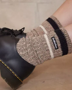 Socks|Sale>Dr. Martens Marl Organic Socks Parchment Beige — Cotton Blend