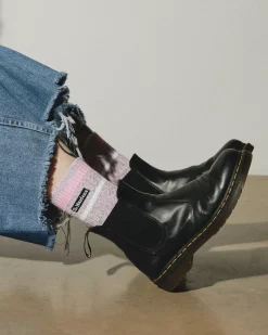 Socks|Accessories>Dr. Martens Marl Organic Socks Pink — Cotton Blend