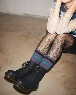 Socks|Accessories>Dr. Martens Marl Organic Socks RICH PURPLE — Cotton Blend