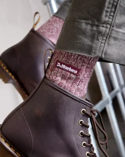 Socks|Sale>Dr. Martens Merino Organic Cotton Blend Socks Oxblood — Organic Cotton Blend