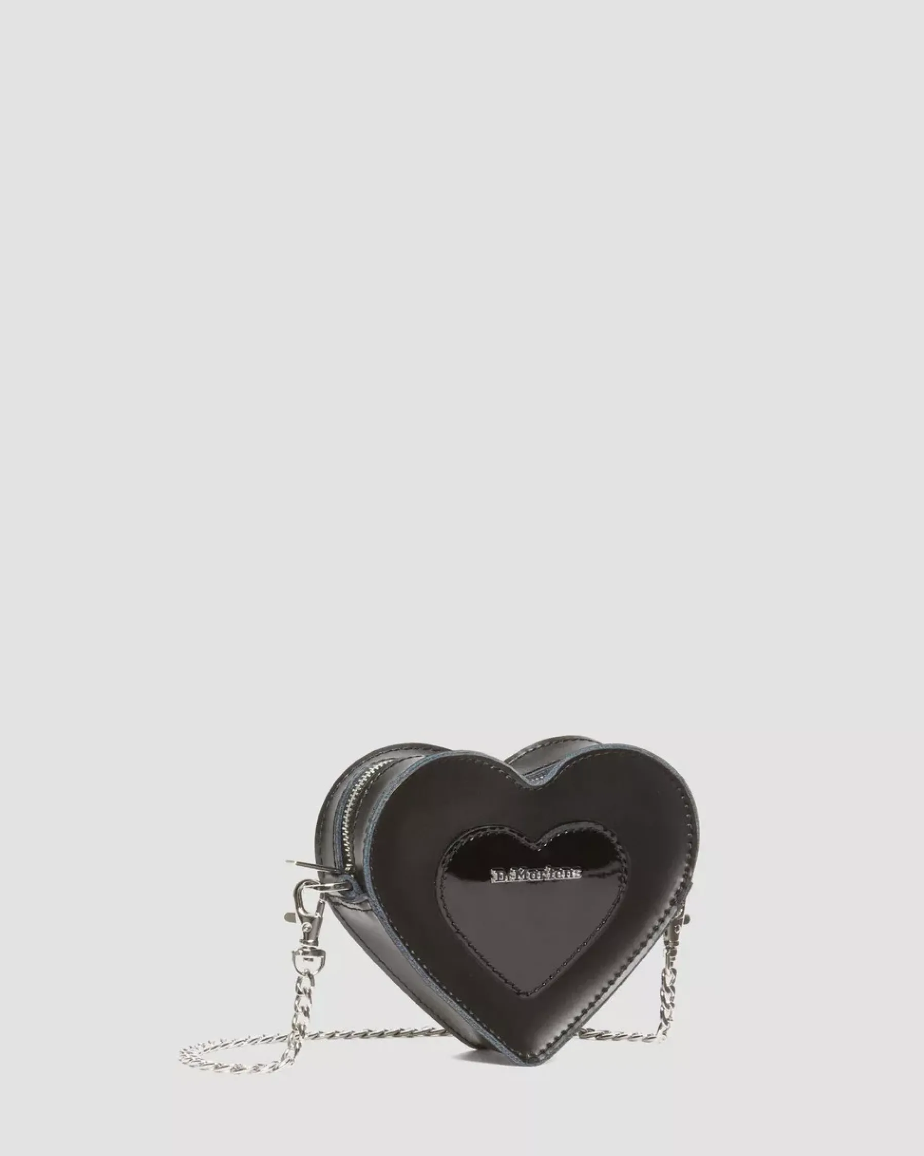 Accessories|Bags>Dr. Martens Mini Heart Shaped Kiev & Patent Leather Bag Black — Kiev+Patent Lamper
