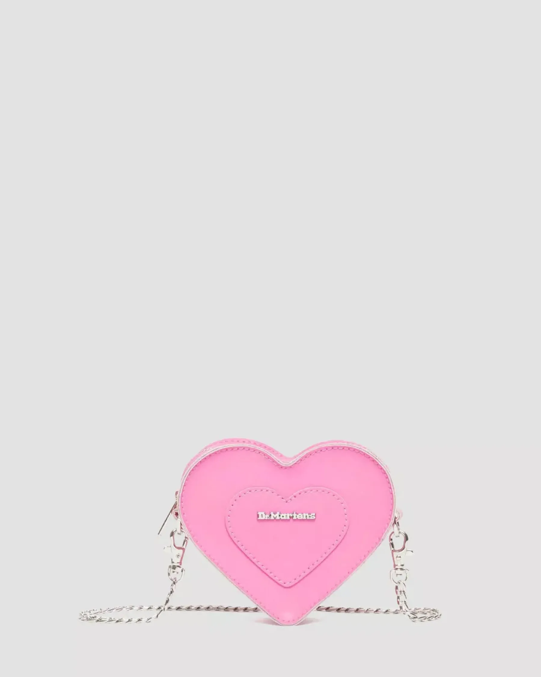 Accessories|Bags>Dr. Martens Mini Heart Shaped Leather Bag Fondant Pink — Kiev