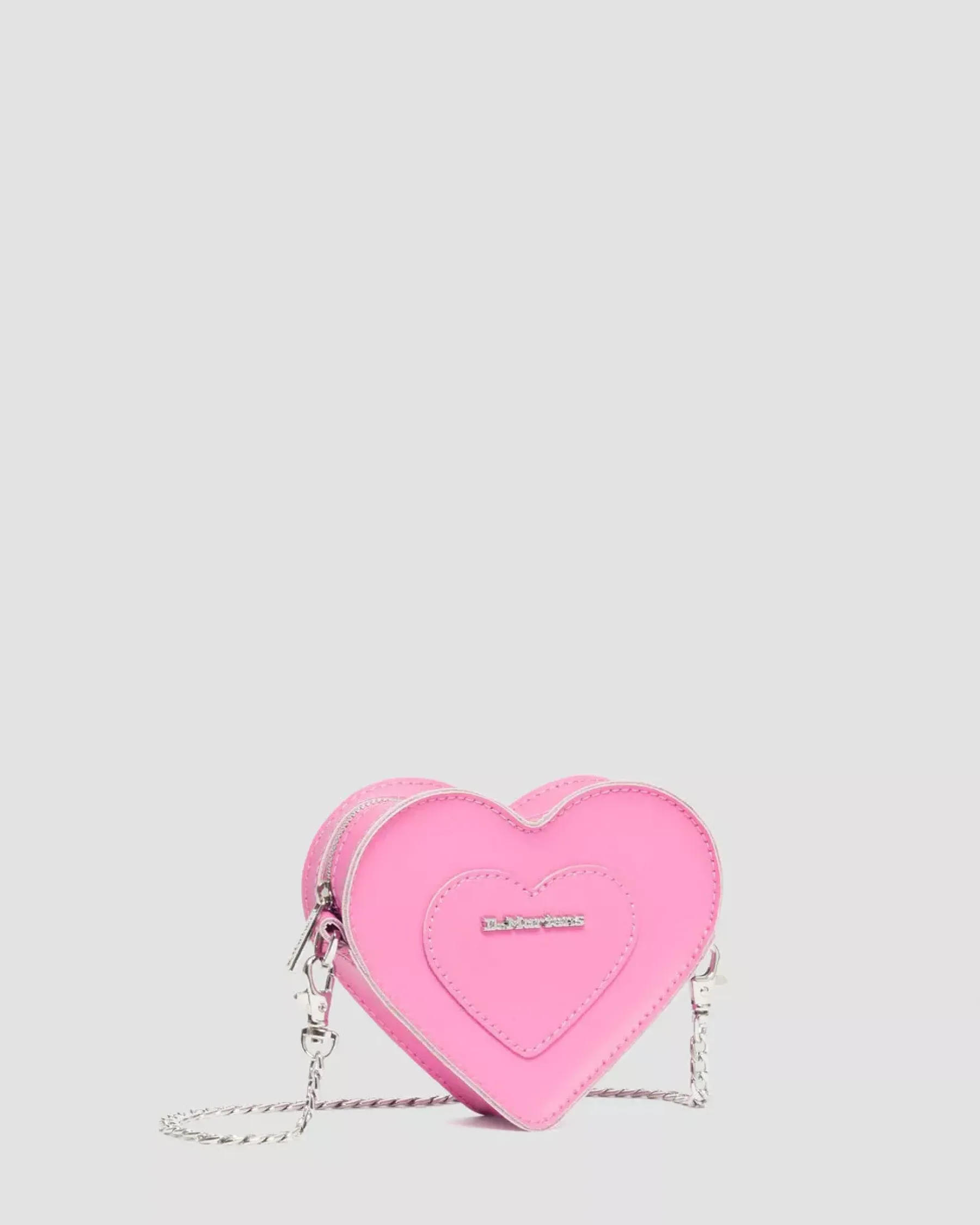 Accessories|Bags>Dr. Martens Mini Heart Shaped Leather Bag Fondant Pink — Kiev