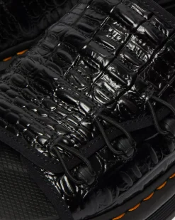 Sale|Sandals>Dr. Martens Mura Suicoke Croco Leather Sandals Black — New Vibrance Croco