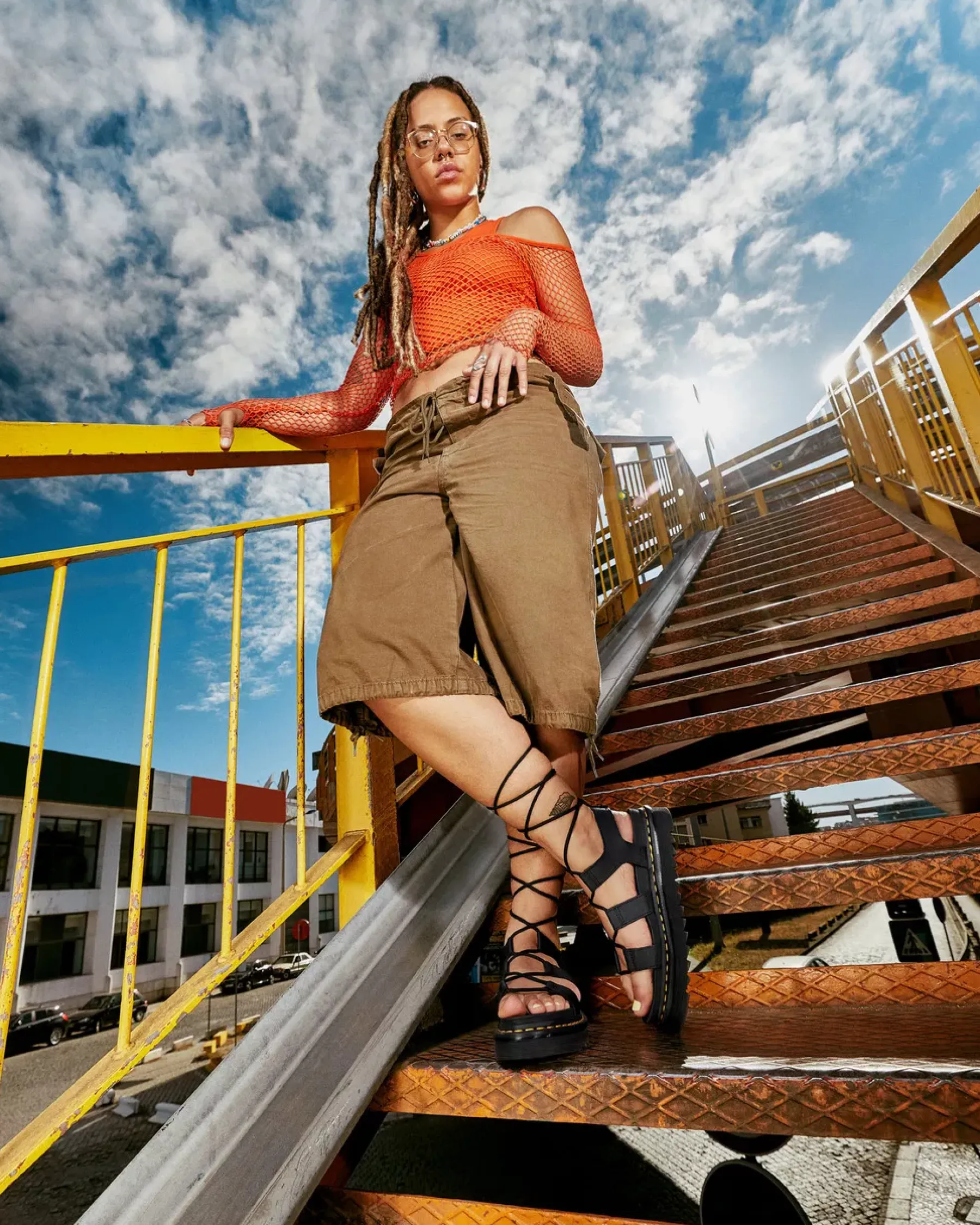 Platform Sandals|Platforms>Dr. Martens Nartilla Women's Leather Gladiator Sandals Black — Hydro Leather