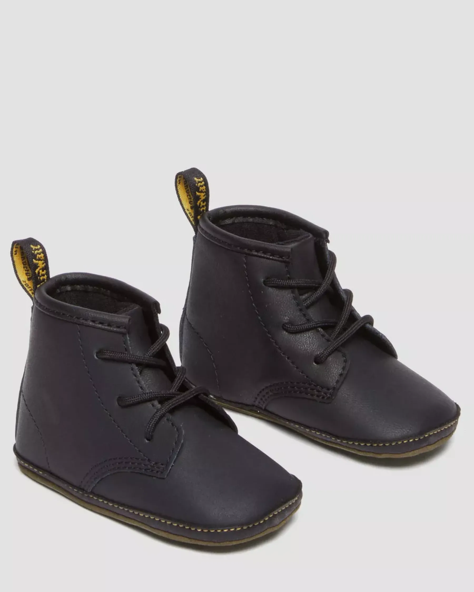 Glitter & Patent Boots|Infant / 0-1 Years>Dr. Martens Newborn 1460 Auburn Leather Booties Black — Mason Pu Split+Mason Nw Synthetic