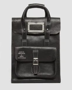 Accessories|Bags>Dr. Martens Overdrive Leather Backpack Black — Overdrive