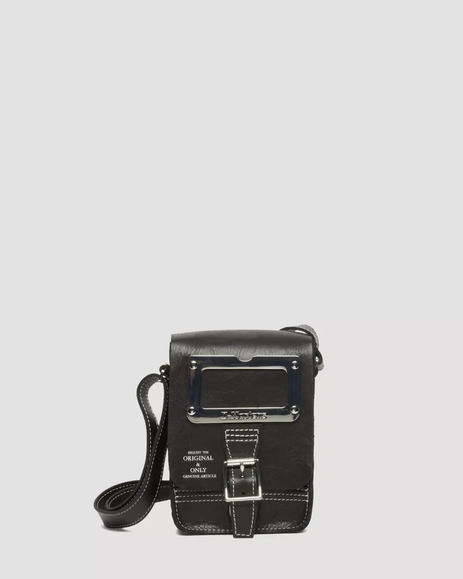 Accessories|Bags>Dr. Martens Overdrive Leather Vertical Crossbody Bag Black — Overdrive