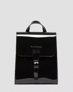 Accessories|Bags>Dr. Martens Patent Leather Mini Backpack Black — Patent Leather